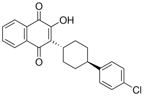 Chemical structure of Atovaquone