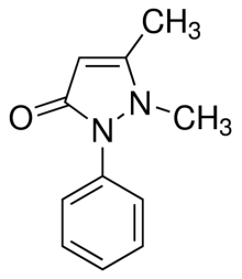 Chemical structure of Antipyrine