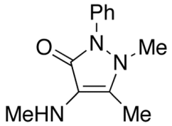 Chemical structure of 4-Methylamino Antipyrine