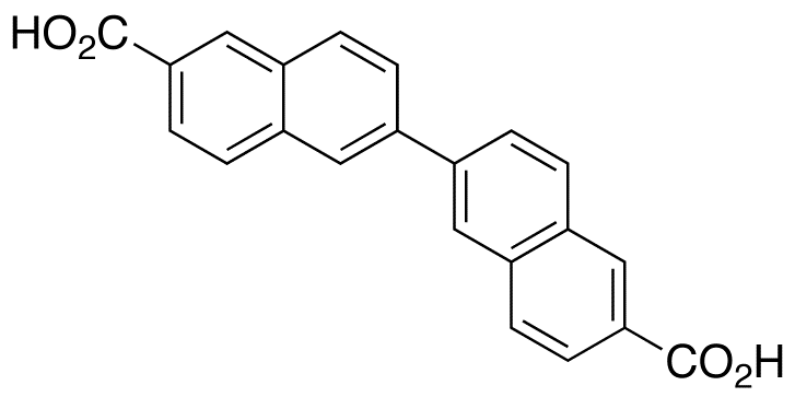 Chemical structure of 2,2'-binaphthalene-6,6'-dicarboxylic acid