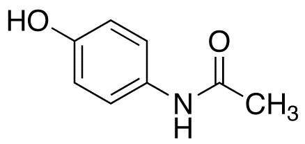 Chemical structure of Acetaminophen