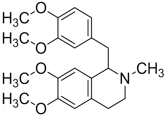 Chemical structure of 1-(3,4-Dimethoxybenzyl)-6,7-dimethoxy-2-methyl-1,2,3,4-tetrahydroisoquinoline