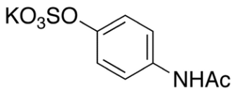 Chemical structure of 4-Acetaminophen Sulfate