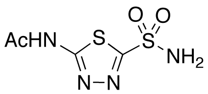Chemical structure of Acetazolamide