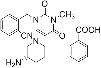 Chemical structure of Alogliptin Benzoate S-Isomer