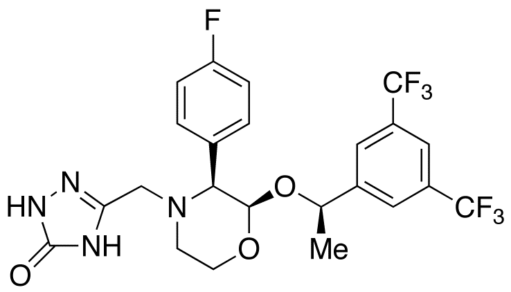 Chemical structure of Aprepitant