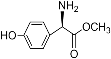 Chemical structure of (R)-Methyl 2-amino-2-(4-hydroxyphenyl)acetate