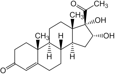 Chemical structure of Algestone