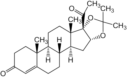 Chemical structure of Acetonide Dihydroxyprogesterone