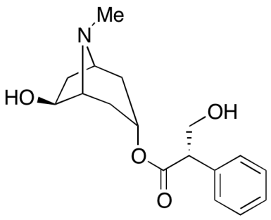 Chemical structure of 6-hydroxyhyoscyamine