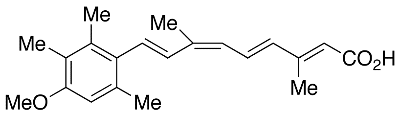 Chemical structure of 9-cis Acitretin