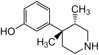 Chemical structure of 3-((3S,4S)-3,4-Dimethylpiperidin-4-yl)phenol