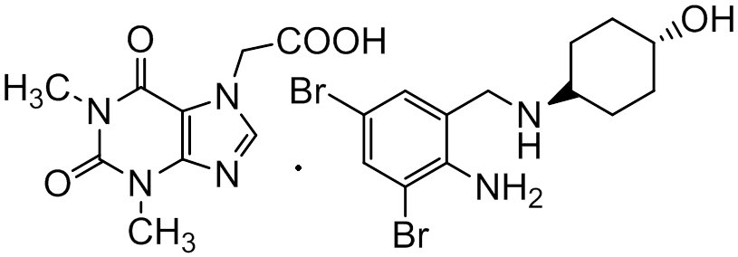 Chemical structure of Acebrophylline
