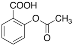 Chemical structure of Acetylsalicylic Acid