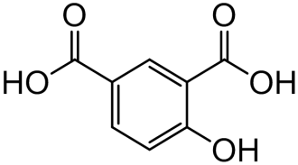 Chemical structure of 4-Hydroxyisophthalic acid