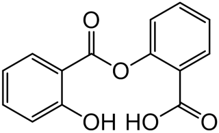 Chemical structure of Salicylsalicylic acid