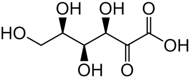Chemical structure of D-Xylo-hex-2-ulosonic Acid