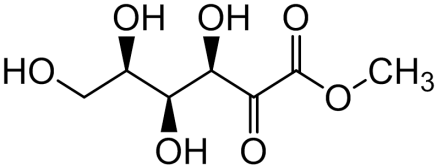 Chemical structure of Methyl D-sorbosonate