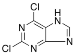 Chemical structure of 2,6-Dichloropurine