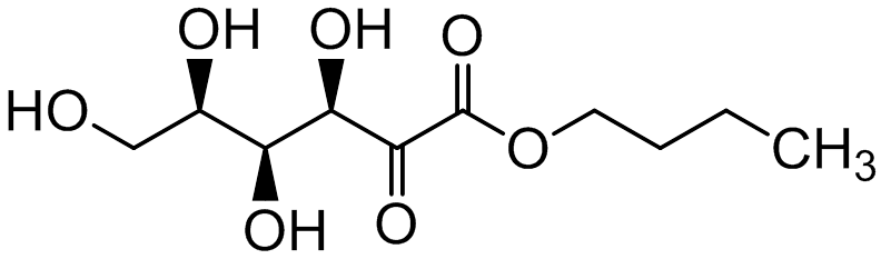 Chemical structure of (3R,4S,5R)-Butyl 3,4,5,6-tetrahydroxy-2-oxohexanoate