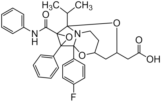 Chemical structure of Atorvastatin Epoxy Pyrrolooxazin Tricyclic Analog