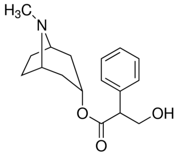 Chemical structure of Atropine
