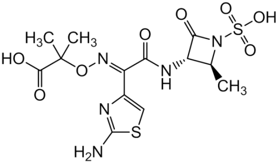 Chemical structure of Aztreonam E-Isomer