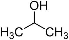 Chemical structure of Isopropanol