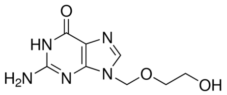 Chemical structure of Acyclovir
