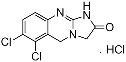 Chemical structure of Anagrelide Hydrochloride