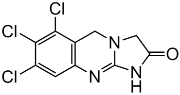 Chemical structure of Anagrelide Trichloro Derivatived