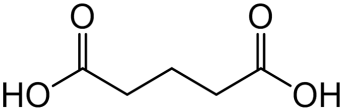 Chemical structure of Glutaric Acid