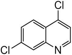 Chemical structure of 4,7-Dichloroquinoline