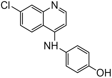 Chemical structure of 7-Chloro-4-(4-hydroxyanilino)quinoline