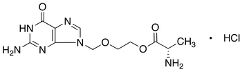 Chemical structure of 9-[[2-(α-L-Alanyloxy)ethoxy]methyl]guanine Hydrochloride