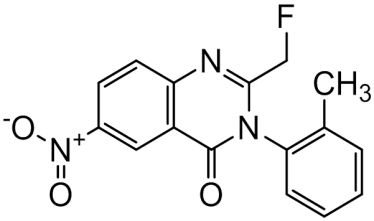 Chemical structure of Afloqualone Nitro Impurity
