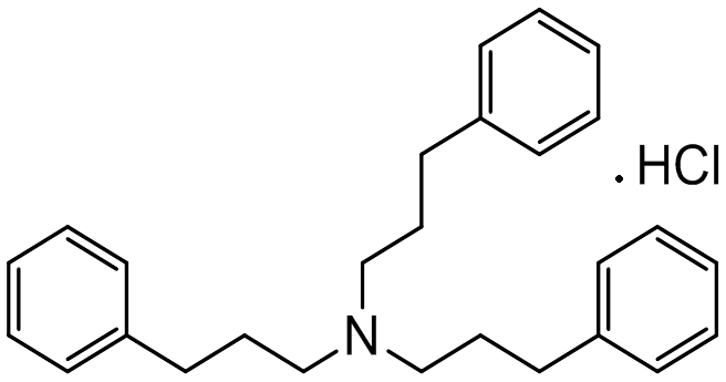 Chemical structure of Tris-(3-phenyl-propyl)-amine Hydrochloride