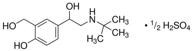 Chemical structure of Albuterol Sulfate
