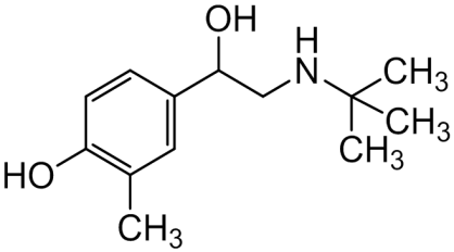 Chemical structure of Salbutamol Deshydroxy Impurity