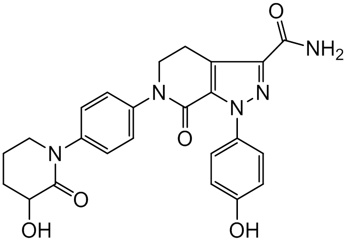 Chemical structure of Hydroxy O-Demethyl Apixaban