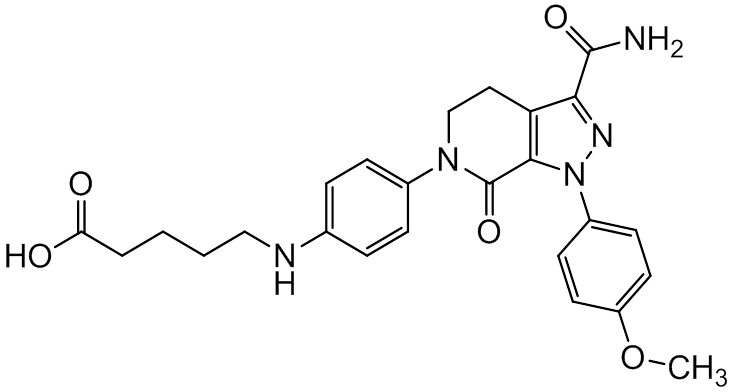Chemical structure of Apixaban Amino Acid Impurity