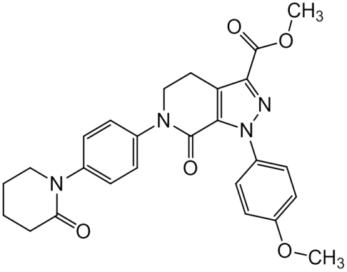 Chemical structure of Apixaban Methyl Ester Impurity