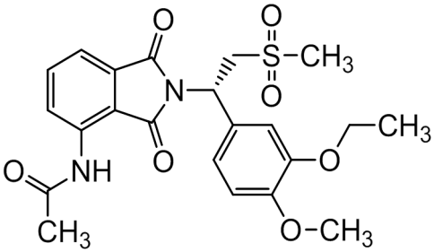 Chemical structure of Apremilast