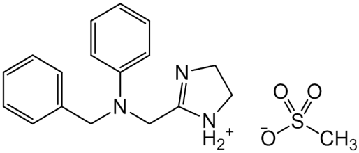 Chemical structure of Antazoline Methansulfonate