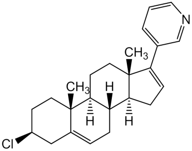 Chemical structure of 3-Deoxy 3-Chloro Abiraterone