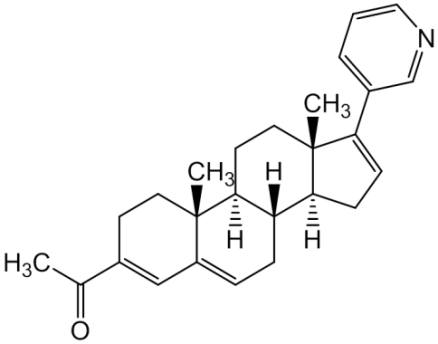 Chemical structure of 3-Deoxy-3-acetylabiraterone-3-ene