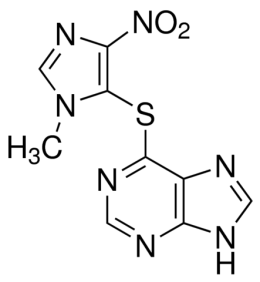 Chemical structure of Azathioprine