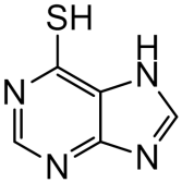 Chemical structure of Mercaptopurine