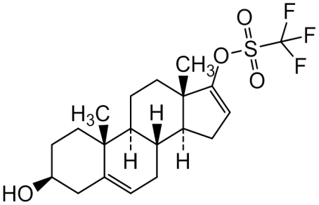 Chemical structure of Prasterone Triflate