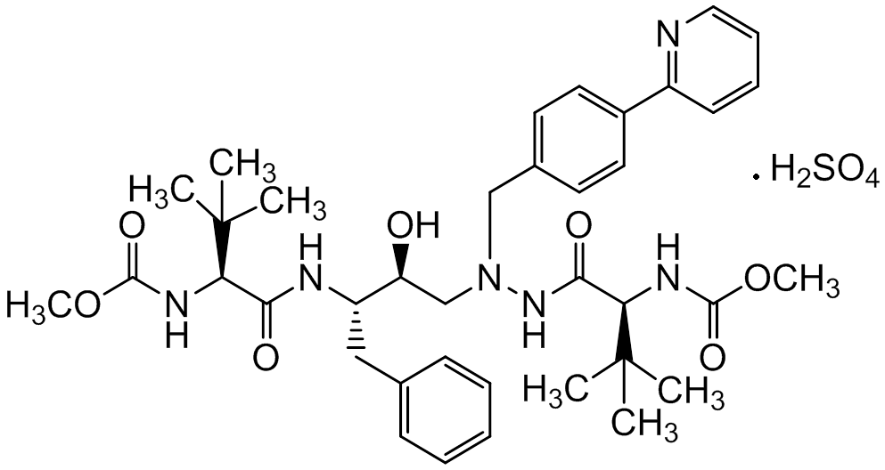 Chemical structure of Atazanavir Sulfate